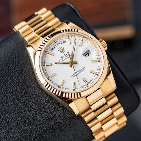 rolex day-date white gold 36mm|Rolex Day-Date 36 1803.